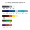 tank top color chart - Balatro Merch